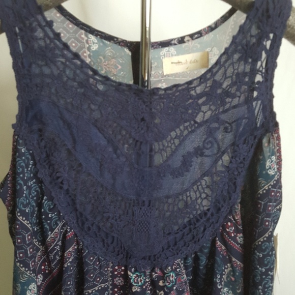 Altar'd State Sleeveless shirt knit Paisley Sz S - Picture 2 of 6